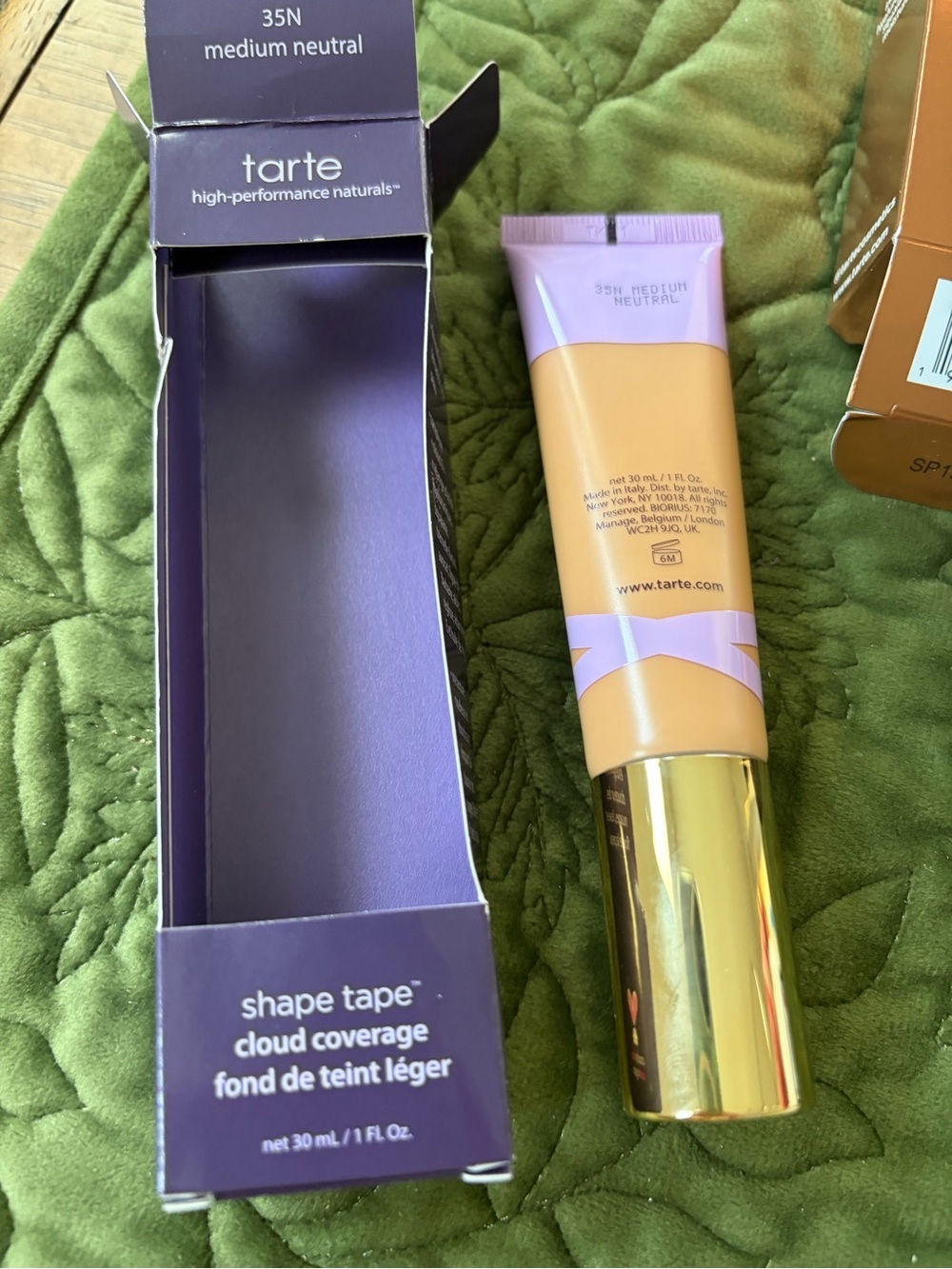 Tarte 3-Piece Key Largo Bronze Set w/Shape Tape Cloud Coverage Foundation 35N - Picture 4 of 6